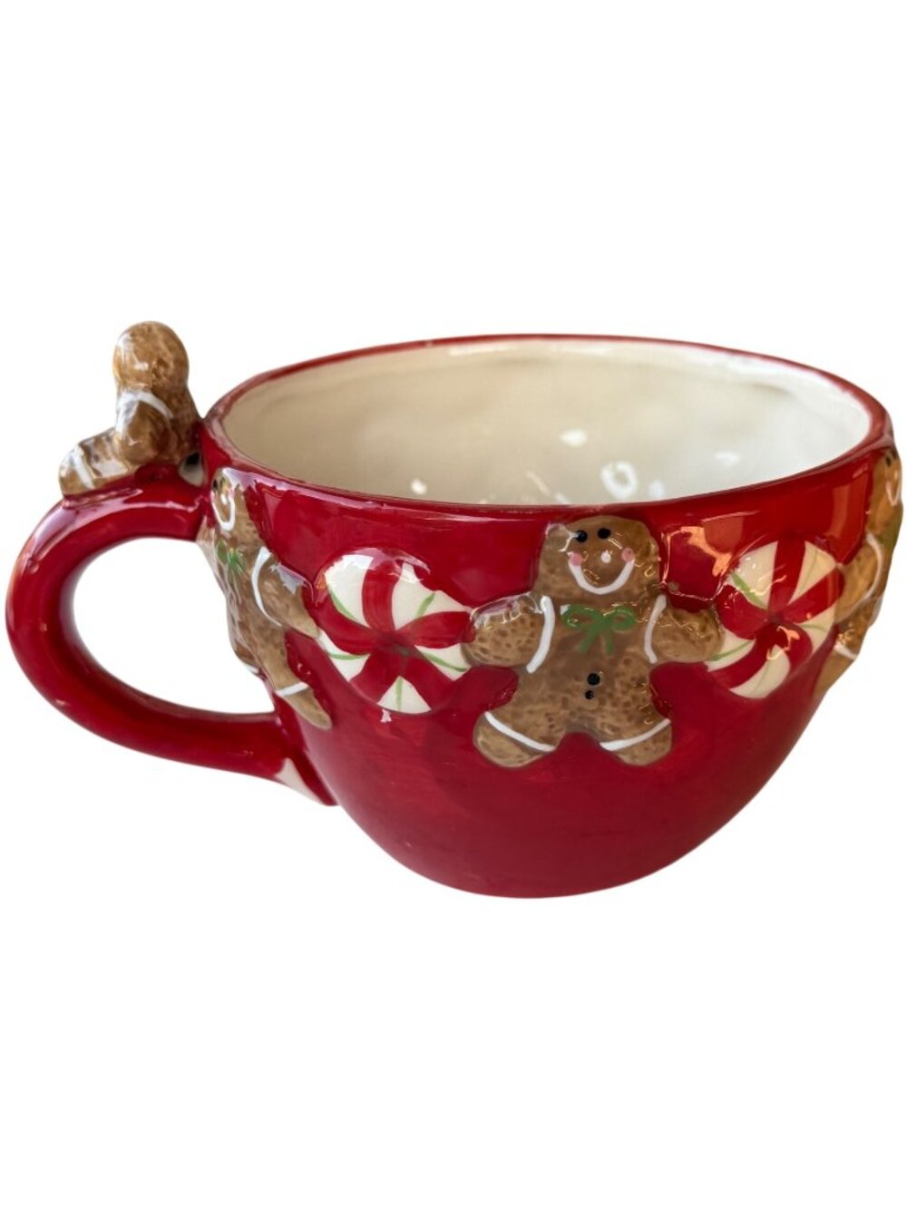 Housewares International Christmas Gingerbread Theme 22 oz. Mug 3.5"H (READ)